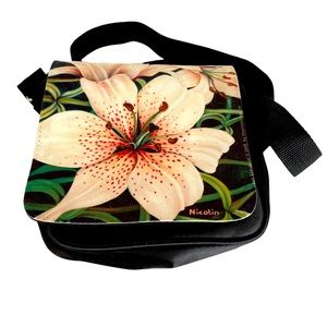 Black Crossbody Nylon Handbag